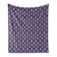 thumbnail image 1 of Paisley Soft Flannel Fleece Throw Blanket, Vintage Floral Eastern Pattern Inspired by Oriental Art, Cozy Plush for Indoor and Outdoor Use, 50" x 70", Eggplant Lavender, by Ambesonne, 1 of 6