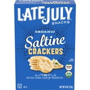 LATE JULY Snacks Organic Saltine Crackers, 6 oz. Box