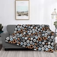 thumbnail image 2 of Uemuo Colorful Screws Printed Throw Blanket for Couch, Fluffy Fuzzy Blankets for Bed, Sofa, Cozy Flannel Faux Fur Blanket-80"x60", 2 of 6