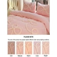 thumbnail image 4 of Pink 3D Rope Bow Duvet Cover Set - Polyester Bedding, TWIN (2 Pc) / QUEEN & KING (3 Pc), Multi-Color, 4 of 12
