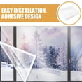 thumbnail image 3 of KONTONTY 1Pack Peel and Stick Window Film Transparent Plastic for Winter Season, 3 of 8