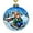 Boy on Sled, variant on STP Goods Boy on Sled Glass Christmas Ball Ornament 3.9" (10 cm) Hand-Painted Christmas Tree Ornament Collectible Christmas Tree Hanging Decoration Blue Green