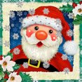 thumbnail image 2 of Pintura de diamante 5D DIY Kit de taladro de forma especial parcial Santa decoración del hogar 3 piezas, 2 of 2