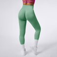 thumbnail image 4 of Yoga Women Leggings 2025 Women's Solid Color Seamless Fashion Tight Sports Pants Butt Lifting Fitness Pants Workout Leggings for Women 4 Way Stretch No See Through Tummy Control Workout Yoga Pants, 4 of 8