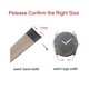 thumbnail image 2 of Vaca Piel Cuero Correa Relieve 17mm Cuero Reloj Correa con Resorte Barras, Negro, 2 of 6