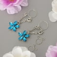 thumbnail image 3 of flor de material cristal colgante con clip no perforado, 3 of 9