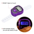 thumbnail image 4 of Finger Tally Counter 0-99999 5 Digital LED Display for Sports Counting, Purple, 4 of 5