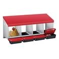 thumbnail image 2 of EDTara Metal Chicken Nesting Box Provides Sturdy Galvanized Steel Build and a Convenient Removable Roll-Out Tray, Ensuring Easy Egg Gathering and Cleaning for Backyard or Farm Poultry Setups, 2 of 8