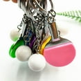 ASKMZ 2Pcs Key Holders Table Tennis Bat Pendant Keychain Mini Key Rings