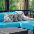 thumbnail image 4 of 11 Pcs Outdoor Cushion Slipcovers Patio Cushion Covers Replacement Splash Proof with Zipper for Outdoor Indoor Furniture, Patio Sofa Couch 3 Sizes, Replacement Covers Only (Blue), 4 of 4