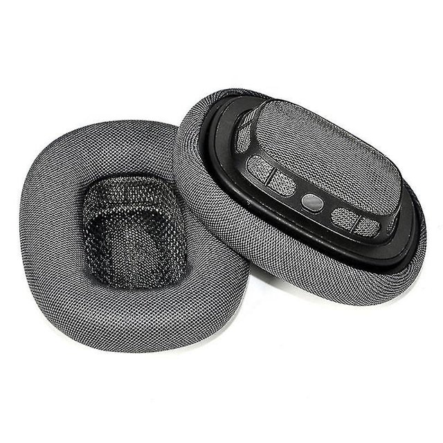 Almohadillas de cuero de repuesto para auriculares Max Funda de espuma viscoelástica para auriculares Orejeras (oscuras)