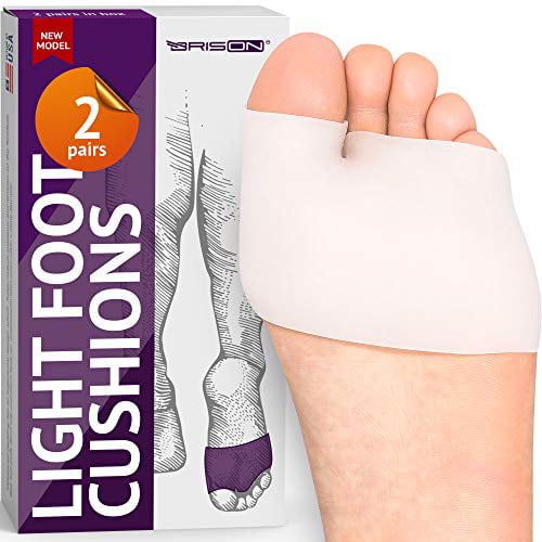 Gel Forefoot Cushion Pads for Bunion Forefoot Blisters Callus Mortons Neuroma fit for Metatarsalgia Pain Relief Men and Women Metatarsal Sleeve Pads,with Soft Ball of Foot Cushions