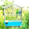 thumbnail image 4 of 8PCS Parrot Toy Set Hanging Funny Wood Cockatiel Swing Rattan Bird Toy with Bell, 4 of 10
