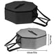 thumbnail image 2 of Matsuzay Caja de almacenamiento de sombrero de vaquero ABS, sombreros seguros y en marcha, asiento para sombrero de vaquero, hecho de tela Almacenamiento y organización del hogar negro, 2 of 6