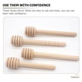 thumbnail image 6 of 10 Pcs Wooden Honey Stick Jam Stirring Sticks Honey Stir Sticks Coffe Syrup Mixing Sticks Portable Honey Stirrers, 6 of 6