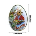 thumbnail image 6 of YingYouFu Easter Egg Tin Box Bunny Chick Printing Eggs Shaped Candy Box Holder Vintage Easter Tin Metal Easter Eggs Holiday Cookie Jars Treat Cookie Containers for Basket Stuffers Party Favors, 6 of 6