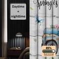 thumbnail image 3 of Spring Blackout Curtains for Bedroom/Living Room, Pinch Pleated Black Out Curtains, Truck Botanical Floral Leaf Butterfly Wooden Grain Room Darkening Window Drapes with Hooks 2 Panels, 39"x70", 3 of 8