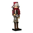 thumbnail image 1 of Kurt Adler C5828 15 In Wooden Woodsman Holiday Decorative Nutcracker, Red, 1 of 7