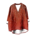 thumbnail image 5 of Neewe Womens Long Sleeve Shirts Casual Summer Fashion Ladie Tops Loose Fit Spring Lightweight Clothes Beach Vacation, 5 of 5