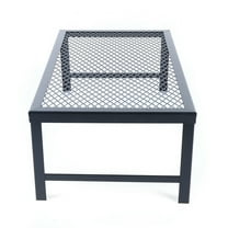 21.7*11.8*7.1in Folding Outdoor Camping BBQ Grill Picnic Campfire Pit Over Fire Cooking Grate for Outdoor Barbecue, Supporting Frying Pan