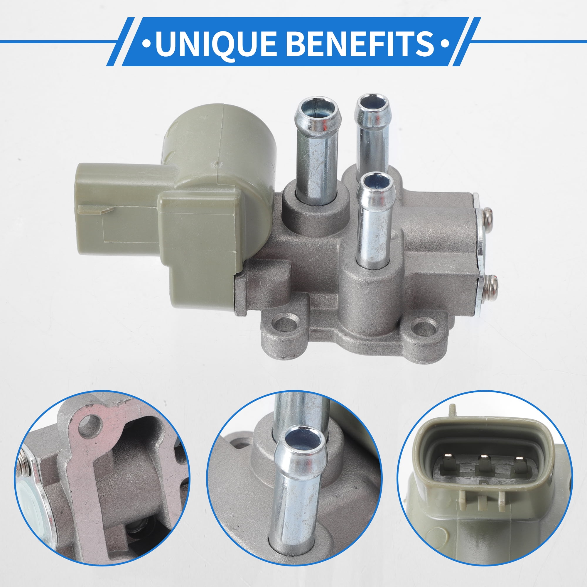 Unique Bargains Car Idle Air Control Valve for Toyota Camry 1987-1991 Replace No.1368000010 IACV Idle Motor Idle Air Control Valve for Stable Engine Operation