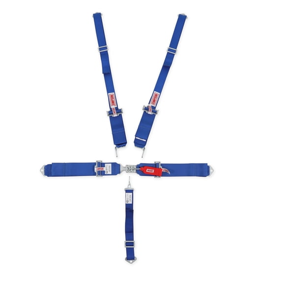 Simpson Racing 29063BLH Harness (HANS Compatible) - 5 Point - Latch & Link - SFI 16.1 - 55" L - Blue - Each