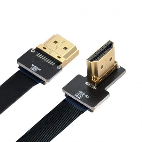 Xiwai CYFPV FPV HDMI Male to Right Angled 90D HDMI Male HDTV FPC Flat Cable for FPV HDTV Multicopter Aerial Photography