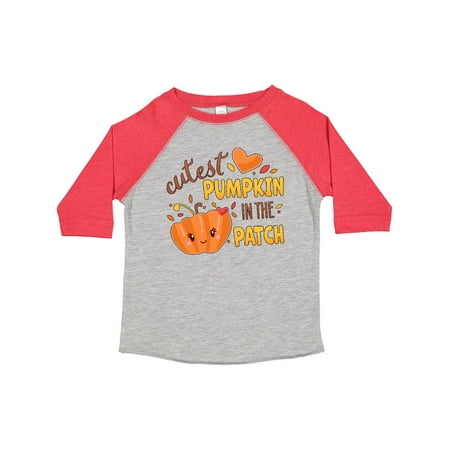 

Inktastic Cutest Pumpkin in the Patch with Orange Heart Gift Toddler Boy or Toddler Girl T-Shirt