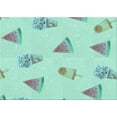 thumbnail image 1 of Ahgly Company Indoor Rectangle Patterned Light Aquamarine Green Area Rugs, 5' x 7', 1 of 6