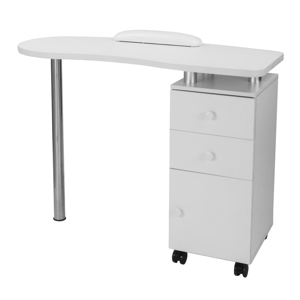 Zimtown Nail Table Manicure Tech Table with Drawers, Nail Art Equipment