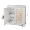 thumbnail image 3 of CBJCBJ 31.5" Kitchen Sideboard Buffet Cabinet with 2 Door Storage, Mid-Century Accent Cabinet for Living Room,White, 3 of 6