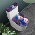 thumbnail image 2 of HELLHERO Christmas Snowman Toilet Covers Set Easy to Install for Bathroom Dustproof Toilet Cover Set, 2 of 5
