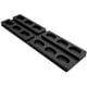 thumbnail image 1 of Paquete de 100 espaciadores de vidrio para acristalamiento de ventanas, cuña de vidrio para piso plano, espaciadores y paquetes de nivelación de piso, 5 mm de espesor, negro (80 x 20 mm), 1 of 5
