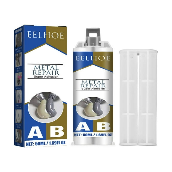 EUDIDV Scratch Remover 50ml Metal Repair Glue (A&B),NEW Industrial Heat Resistance Cold Weld Metal Repair Paste Adhesive For Cracks Surface Restoration Agent