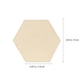 thumbnail image 2 of Pawsdot 25Pcs Hexagon Wood Adornments Light Yellow Wooden Name Labels for Wedding Decoration, 2 of 8