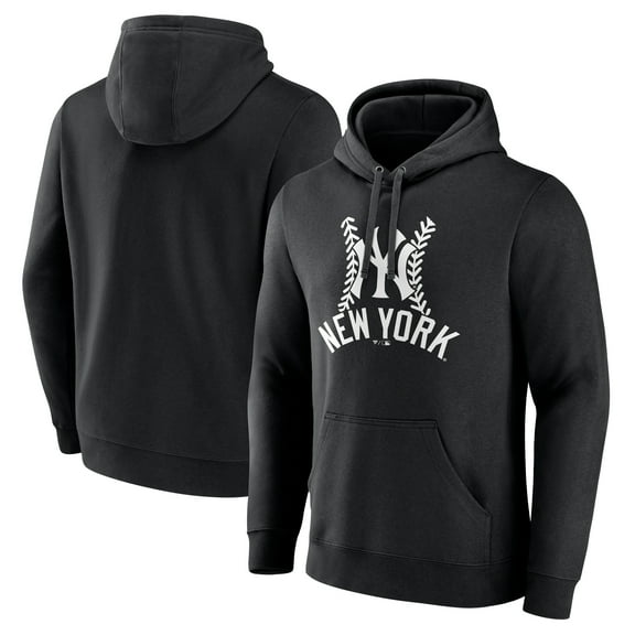 Men's Black New York Yankees Fastball Pullover Hoodie