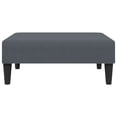 thumbnail image 2 of vidaXL Footstool Dark Grey 77x55x31 cm Velvet, 2 of 5