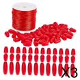 thumbnail image 1 of 3x30 Piezas Cordón Cierre Separable Cordón Rojo Hebillas Separables Para Collar, 1 of 10