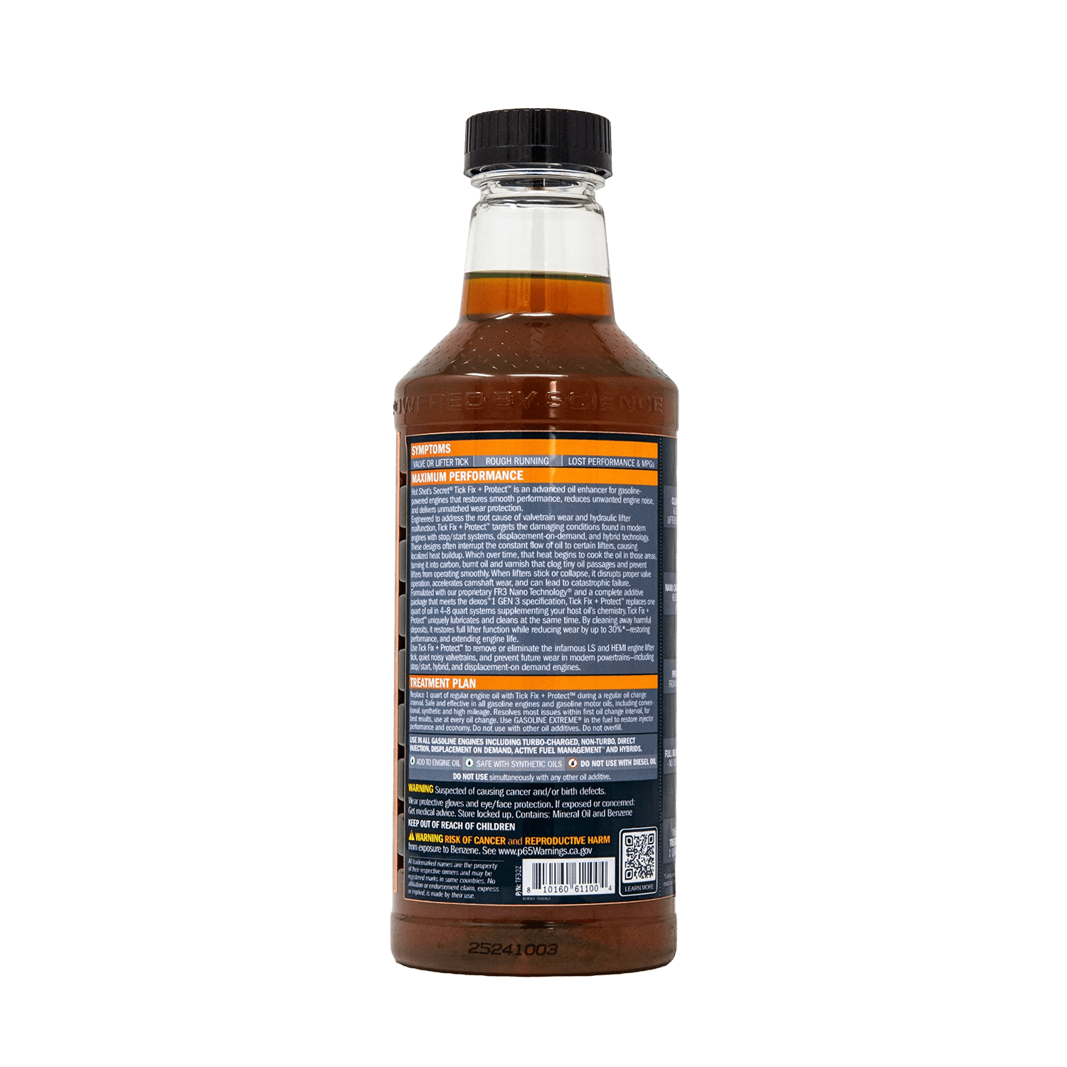Hot Shot's Secret Tick Fix Oil Enhancer for Gasoline Engines, Suitable for Cars and Trucks, 32 oz