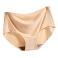 thumbnail image 5 of Ropa interior de seda de hielo para mujer, sin costuras, de una pieza, transpirable, de cintura media, sexy, bragas para mujer, 5 of 5