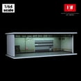thumbnail image 4 of Diorama 1/64 Garage Model Diecast Car Display Case ,Simulated Parking Lot Model with LED Lighting Showroom Scene Parking Lot PVC Assembly Model Display With Acrylic Dust Door, 4 of 13