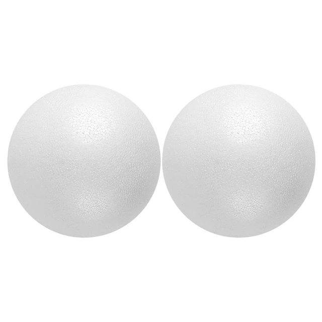 HLONK 2 Pcs Cercle en Mousse Grande Boule en Mousse Ronde Grande Boule en Mousse Ronde Sphère en Mousse Vierge