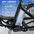 thumbnail image 2 of Ancheer 24" Folding Electric Tricycle,Peak 500W 3-Wheel Electric Bike For Adults,48V/499Wh Removable Battery UL2849 Certified,15.5Mph Step-Thru E-trike,Cargo Motorized Tricycle, 2 of 12