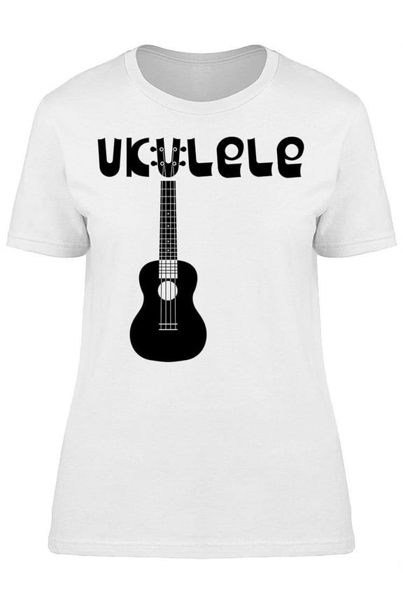 Ukulele Hawaiian Guitar. Picture T-Shirt Women -Image by Shutterstock, Female Medium