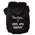 thumbnail image 3 of Christmas Pet Dog  Cat Hoodie Screen Printed, "Dear Santa, I Went With Naughty", 3 of 11