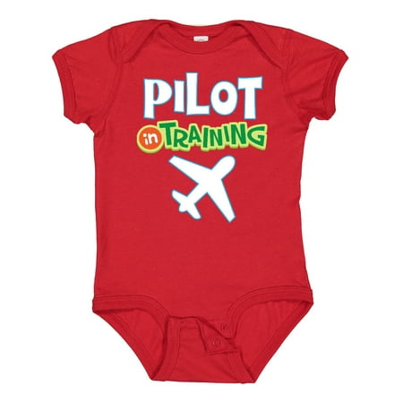 

Inktastic Pilot in Training Airplane Boys Future Job Gift Baby Boy or Baby Girl Bodysuit