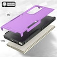 thumbnail image 4 of Decase Heavy-Duty Case for Samsung Galaxy S24 Ultra,Dual Layer Military Grade Drop Protection Anti-Fingerprint Anti-Scratch Hard Cover Silicone Bumper Shockproof Protective Case for S24 Ultra,Purple, 4 of 5