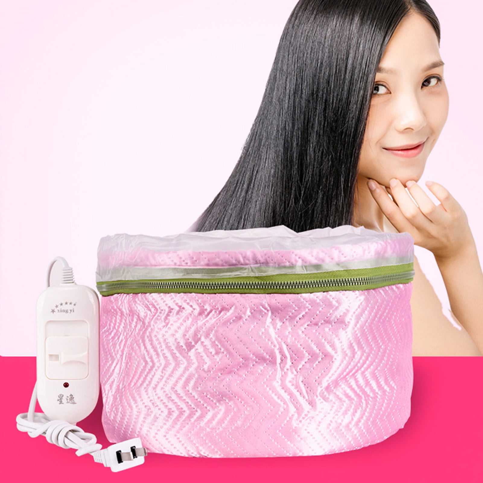 GoFJ Hair Heating Cap Reusable Constant Temperature Plugin Portable