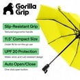 thumbnail image 3 of GORILLA GRIP Wind and Tear Resistant Compact Rain Umbrella, 11.5 inch Compact Size, Yellow, 3 of 8