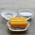 thumbnail image 5 of Round Glass Soap Box Bathroom Soap Holder Clear Soap Dish Bathroom Accessories, 5 of 13